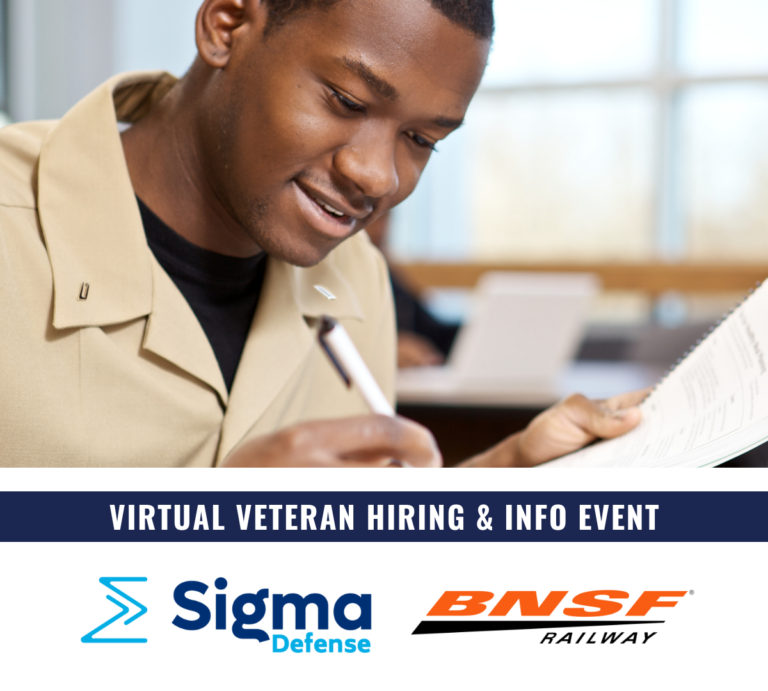 Oct. 10 Virtual Veteran Hiring & Info Event graphic