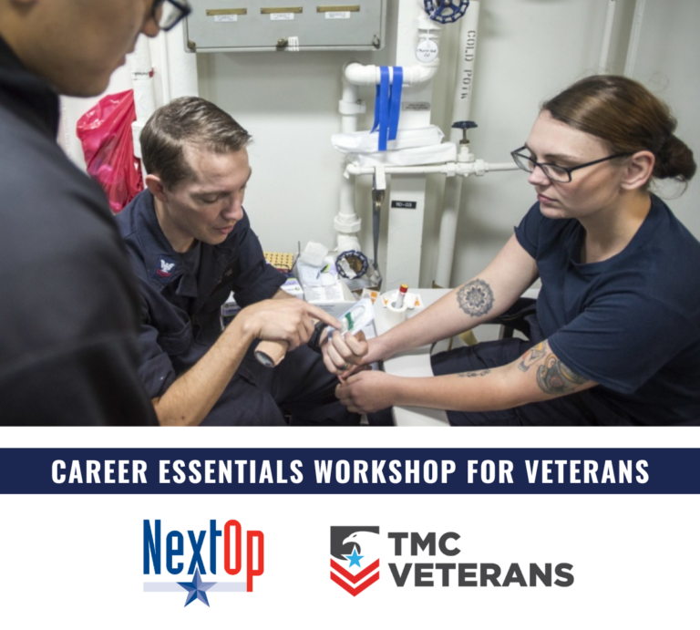 Oct 14 Career Essentials Workshop for Veterans Banner